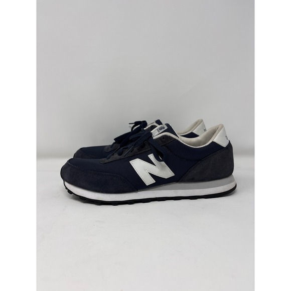 New Balance 501 Mens Navy Blue White Suede Mesh Sneakers ML501BKW - Picture 4 of 9